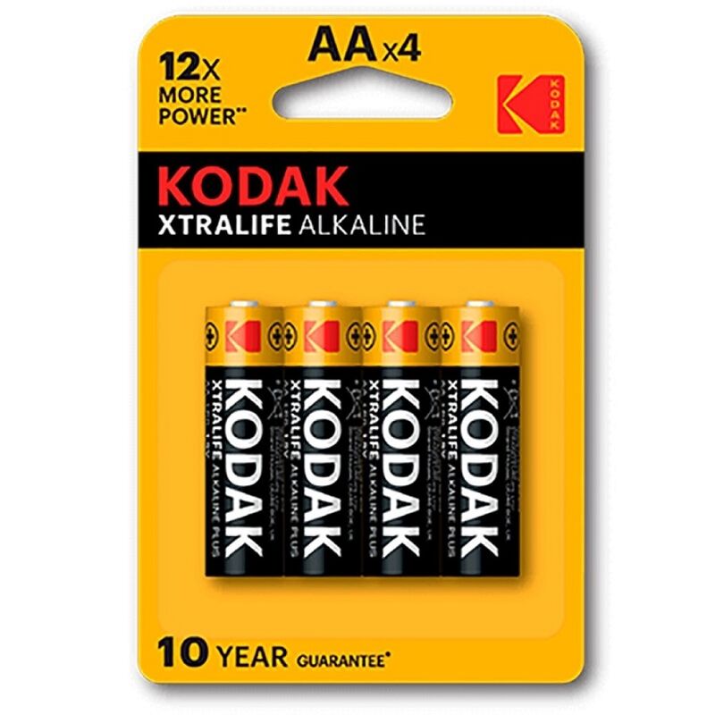 KODAK - XTRALIFE ALKALINE BATTERY AA LR6 BLISTER * 4 - Amore24