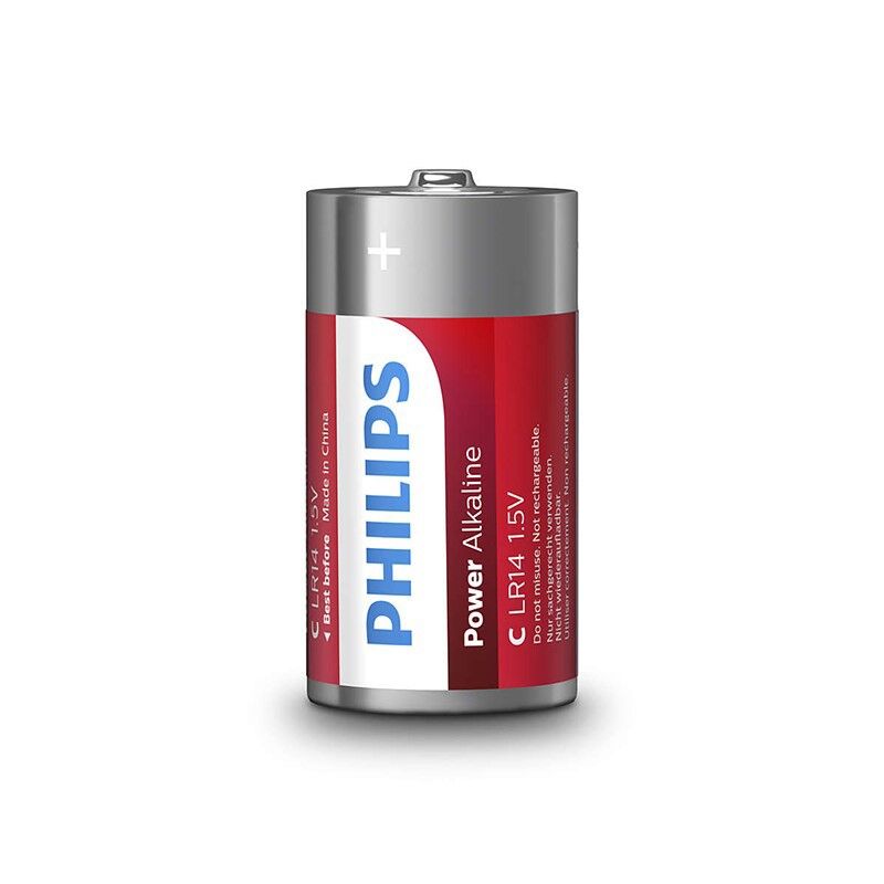 PHILIPS - POWER BATTERIES PILA C LR14 PACK 2 - Amore24