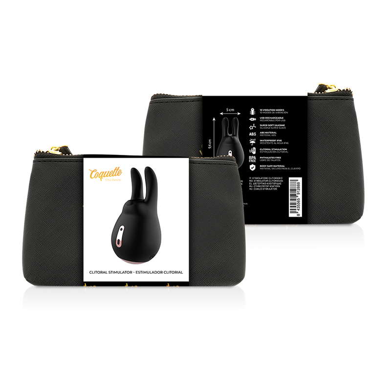 COQUETTE CHIC DESIRE - CLITORIAL STIMULATOR BLACK / GOLD - Amore24
