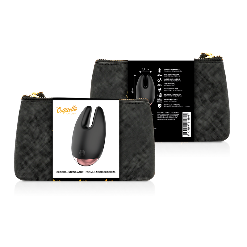 COQUETTE CHIC DESIRE - CLITORIAL STIMULATOR BLACK / GOLD - Amore24