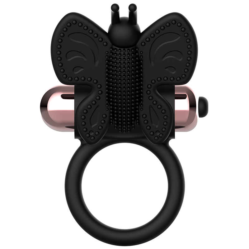 COQUETTE CHIC DESIRE - COCK RING BUTTERFLY WITH VIBRATOR BLACK/ GOLD - Amore24