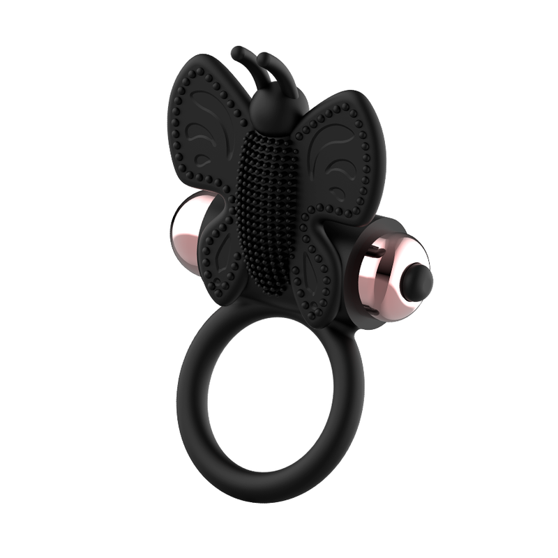 COQUETTE CHIC DESIRE - COCK RING BUTTERFLY WITH VIBRATOR BLACK/ GOLD - Amore24