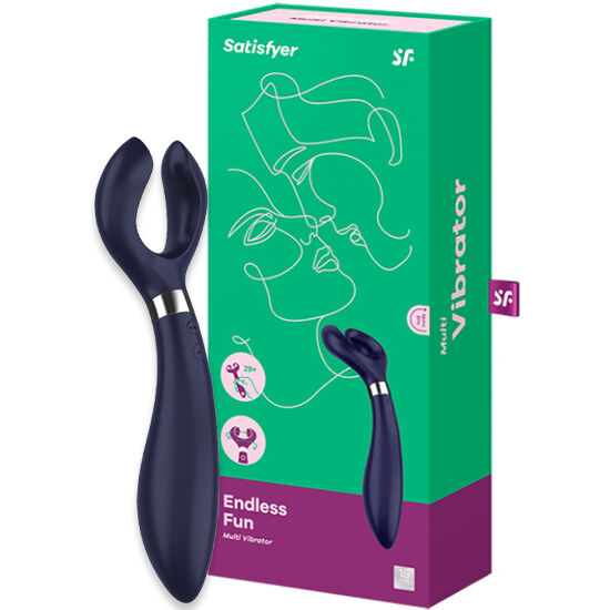 SATISFYER - ENDLESS FUN MULTI VIBRATOR 3 BLACK - Amore24