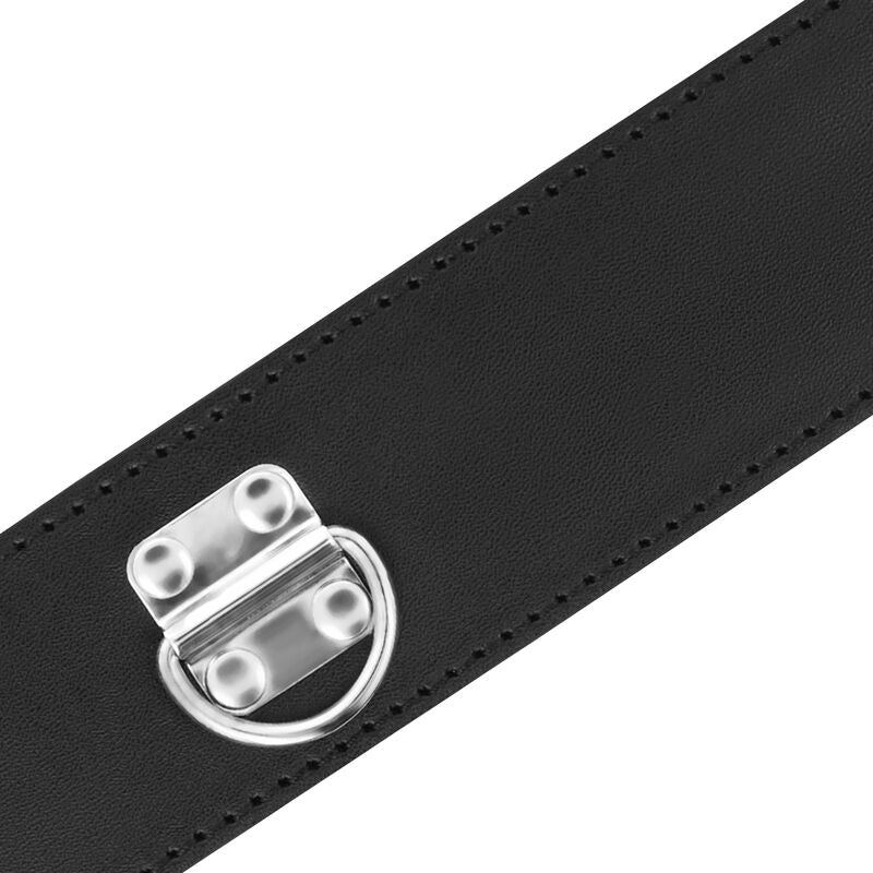 DARKNESS - BDSM COLLAR WITH BLACK LOCK - Amore24