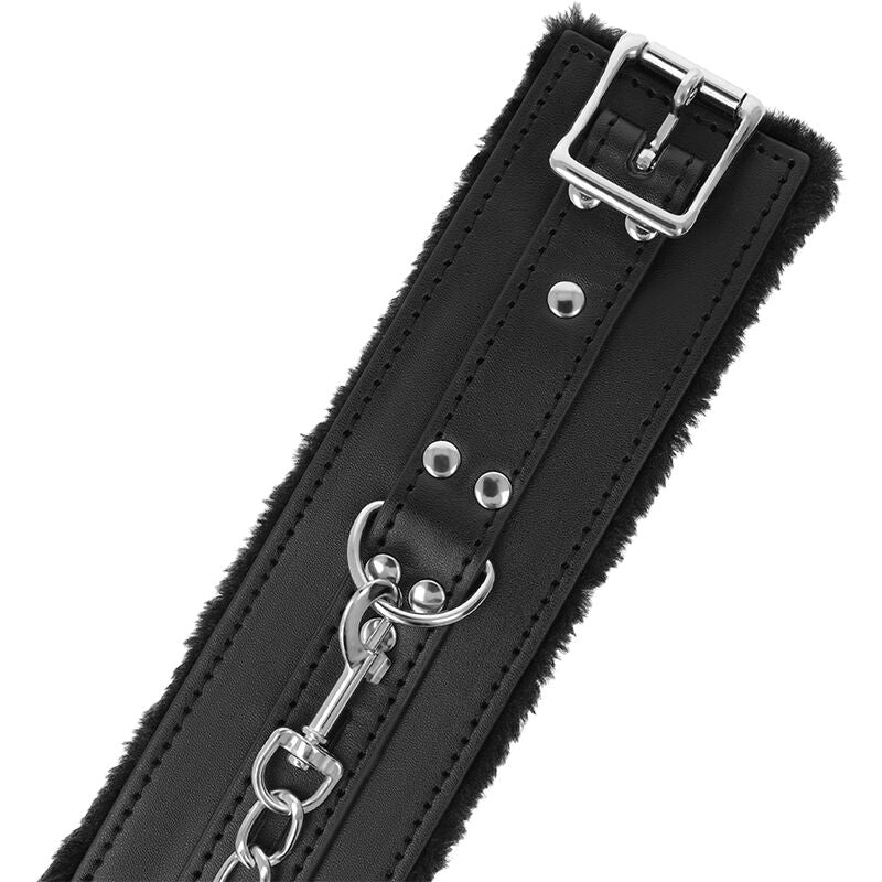 DARKNESS - BLACK LINED BDSM HANDCUFFS - Amore24