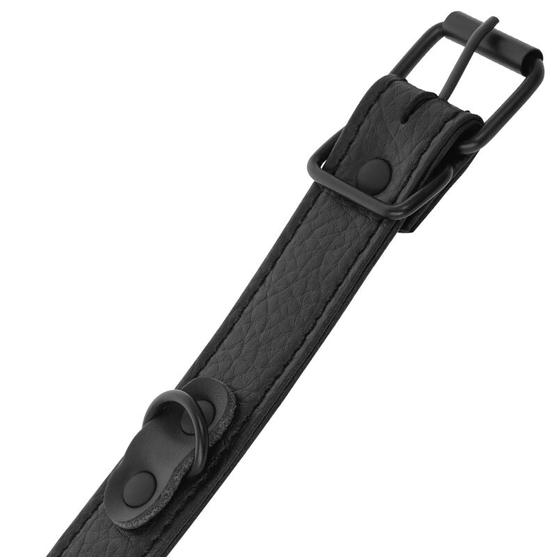 DARKNESS - WIDE THIN TEXTURED HANDCUFFS - Amore24