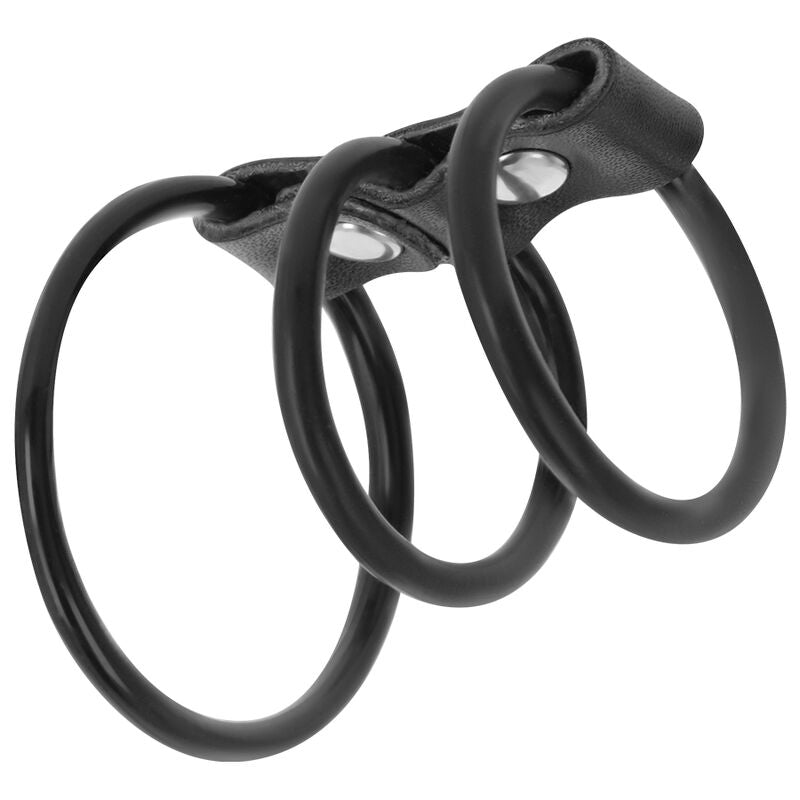 DARKNESS - SET OF 3 FLEXIBLE PENIS RINGS - Amore24