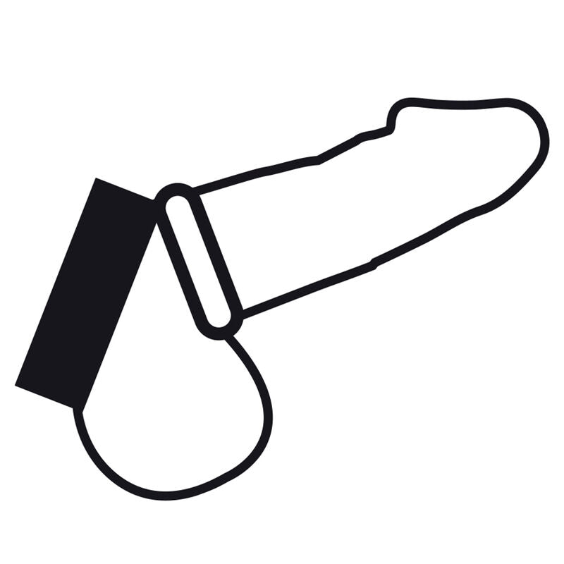 DARKNESS - METAL RING FOR THE PENIS AND TESTICLES - Amore24
