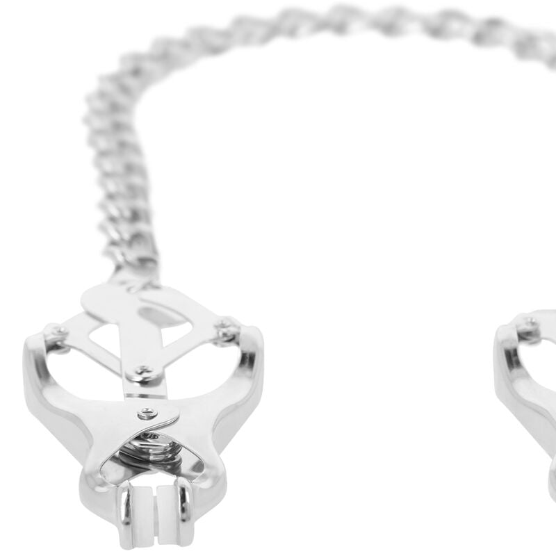 DARKNESS - METAL NIPPLE CLAMP WITH CHAIN - Amore24