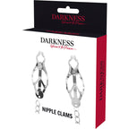 DARKNESS - METAL NIPPLE CLAMP WITH CHAIN - Amore24