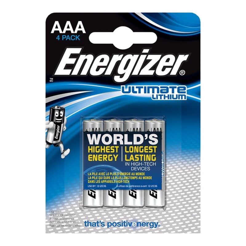 ENERGIZER - ULTIMATE LITHIUM AAA L92 LR03 1,5V *4 - Amore24