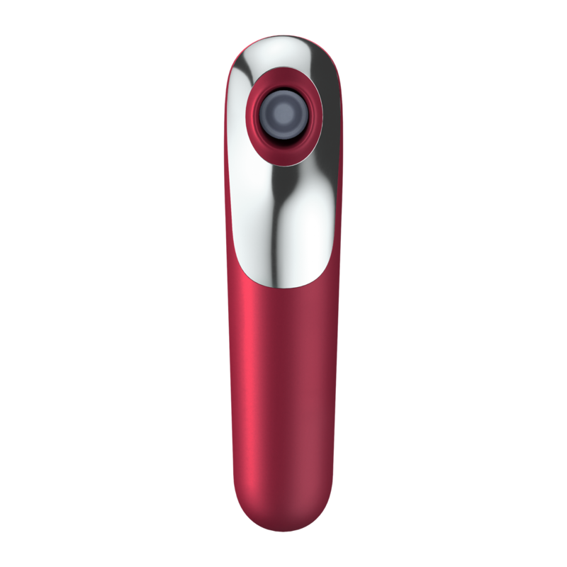 SATISFYER - DUAL LOVE VIBRATOR AND SUCTIONER WITH PULSED AIR RED - Amore24