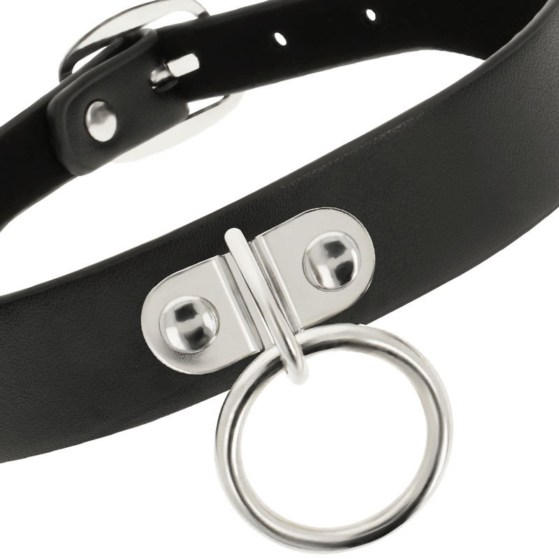 COQUETTE CHIC DESIRE - VEGAN LEATHER NECKLACE WOMAN FETISH ACCESSORY - Amore24