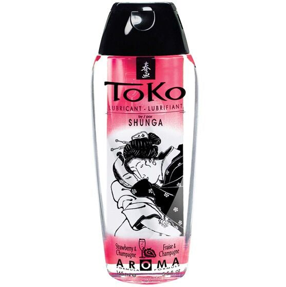 SHUNGA - TOKO STRAWBERRY AND CHAMPAGNE LUBRICANT AROMA - Amore24