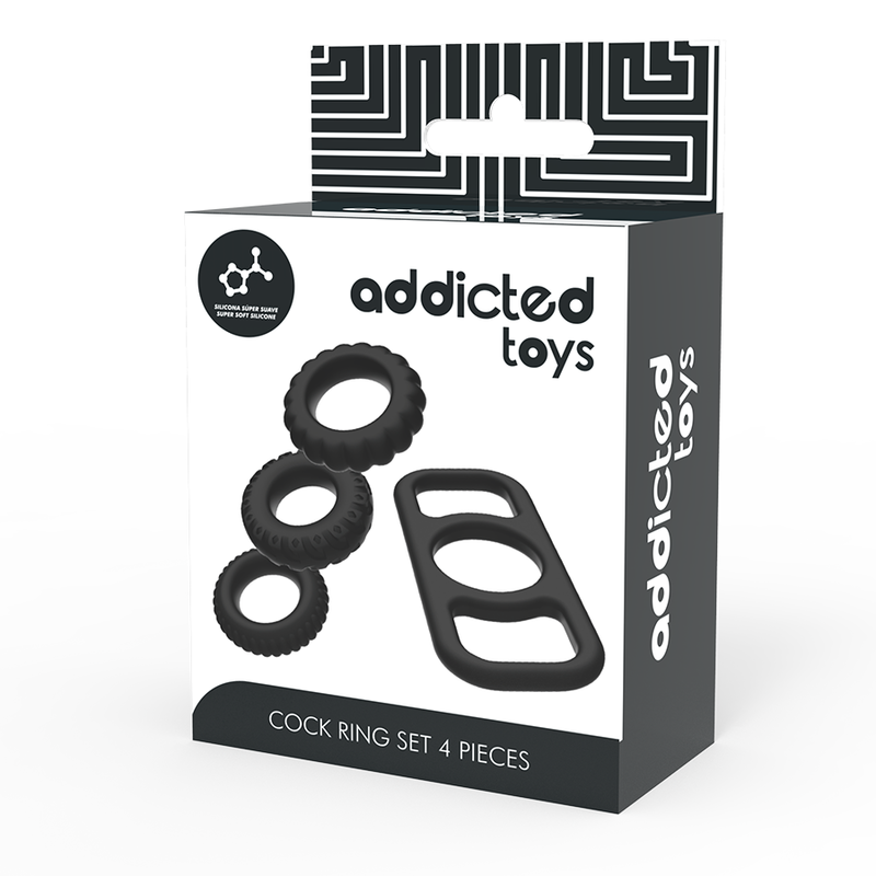 ADDICTED TOYS - COCK RING SET 4 PIECES - Amore24