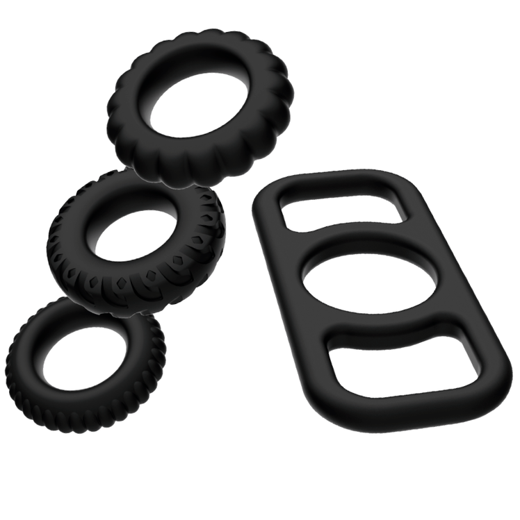 ADDICTED TOYS - COCK RING SET 4 PIECES - Amore24