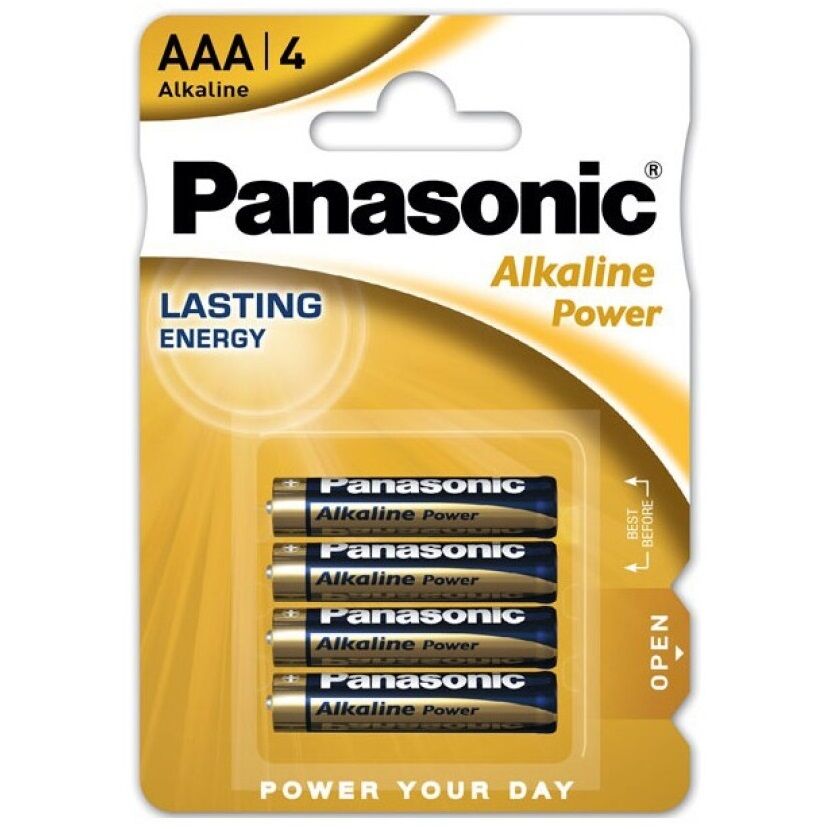 PANASONIC - BRONZE BATTERY  AAA LR03 4U - Amore24