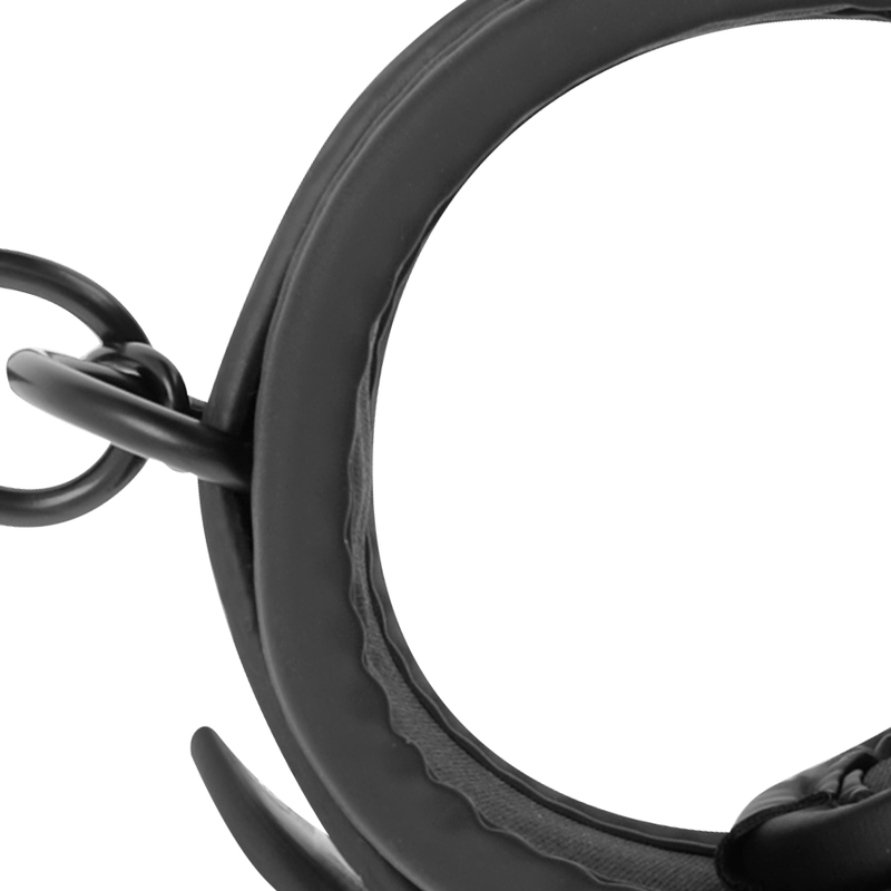 FETISH SUBMISSIVE - OPEN LEGS POSITION WITH NOPRENE LINING HANDCUFFS - Amore24
