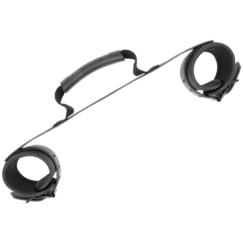 FETISH SUBMISSIVE - NOPRENE LINING HANDCUFFS WITH HANDLE - Amore24