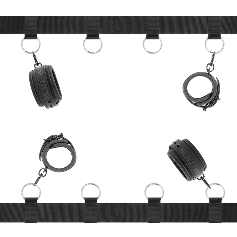 FETISH SUBMISSIVE - LUXURY BED TIES SET WITH NOPRENE LINING - Amore24