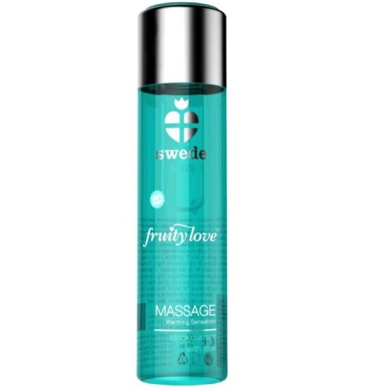 SWEDE - FRUITY LOVE WARMING EFFECT MASSAGE OIL BLACK CURRANT AND LIME 60 ML - Amore24