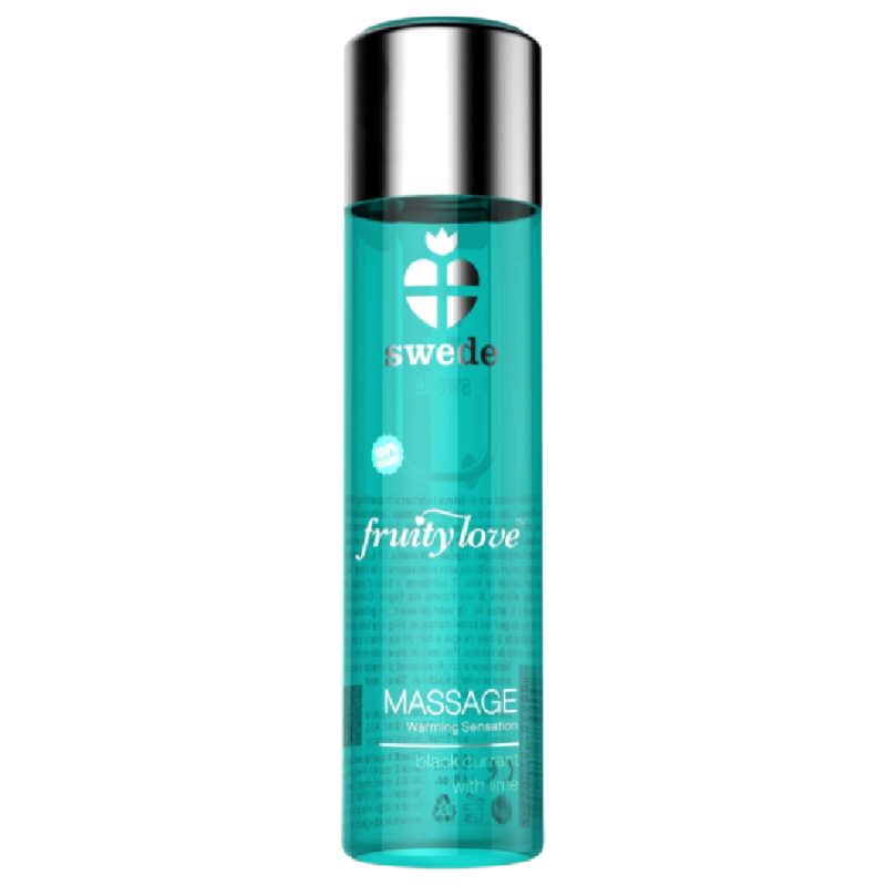 SWEDE - FRUITY LOVE WARMING EFFECT MASSAGE OIL BLACK CURRANT AND LIME 120 ML - Amore24