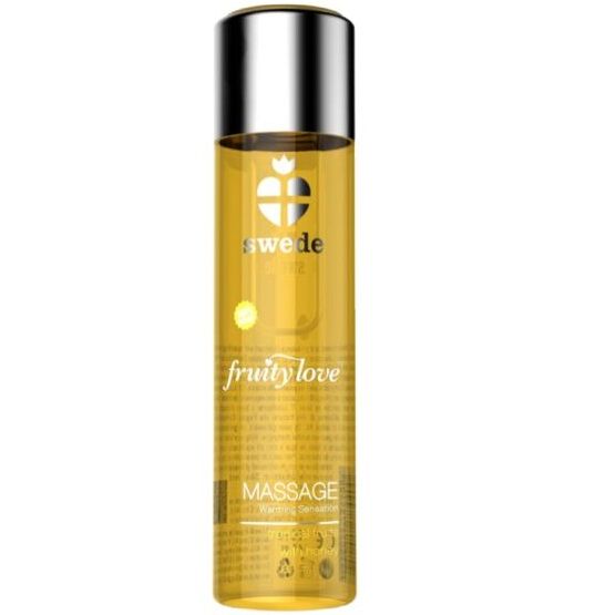 SWEDE - FRUITY LOVE WARMING EFFECT MASSAGE OIL TROPICAL FRUITY WITH HONEY 60 ML - Amore24