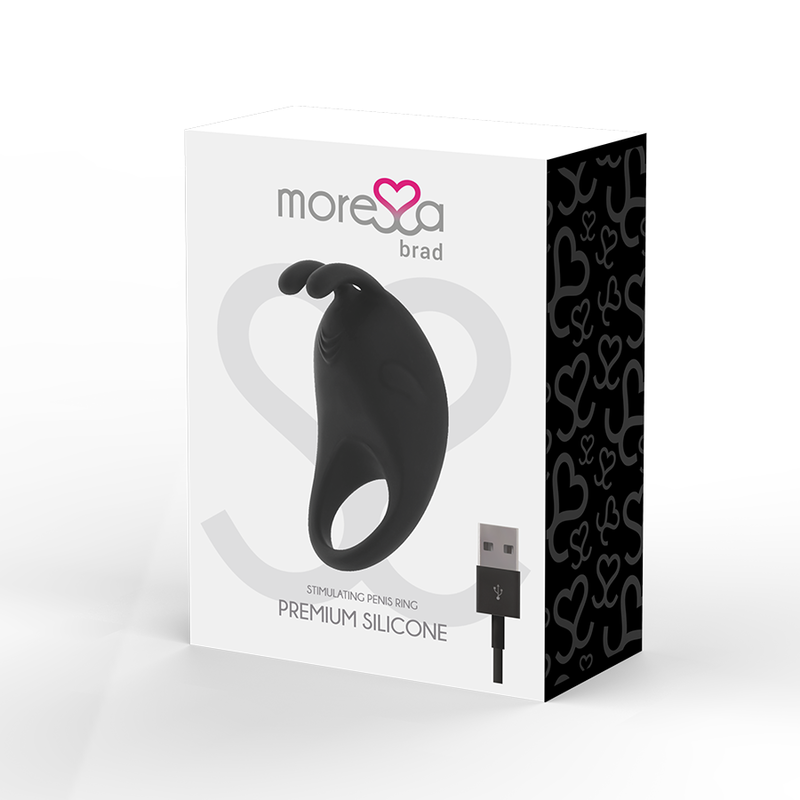 MORESSA - BRAD PREMIUM SILICONE RECHARGEABLE BLACK - Amore24