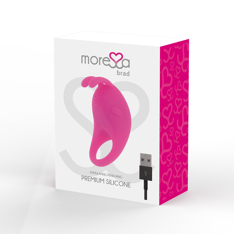 MORESSA - BRAD PREMIUM SILICONE RECHARGEABLE PINK - Amore24