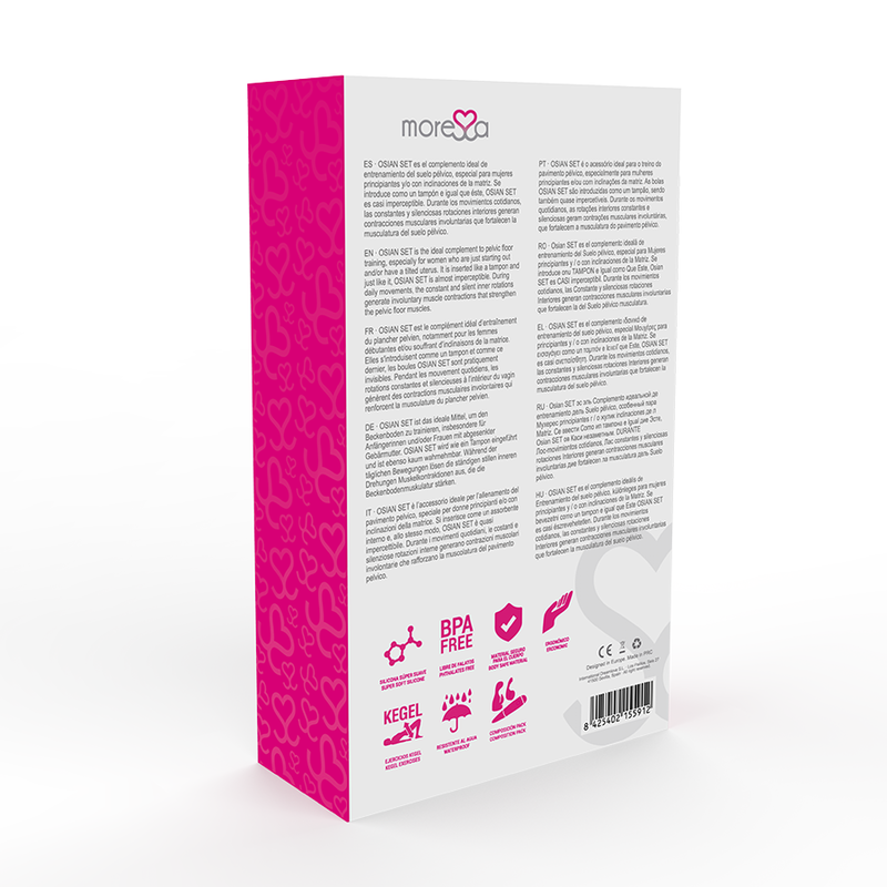 MORESSA - OSIAN SET PREMIUM SILICONE PINK (Osian One - 51 g | Osian Two - 101 g | Osian Three 85 g) - Amore24