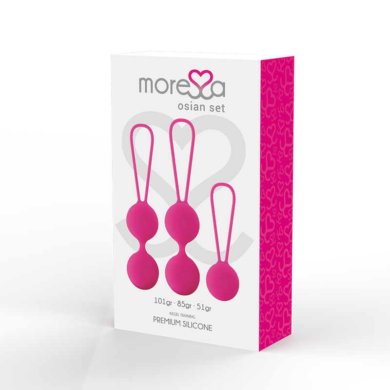 MORESSA - OSIAN SET PREMIUM SILICONE PINK (Osian One - 51 g | Osian Two - 101 g | Osian Three 85 g) - Amore24