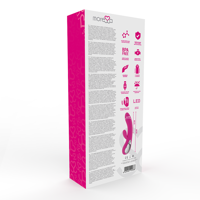 MORESSA - TROY PREMIUM SILICONE RECHARGEABLE - Amore24