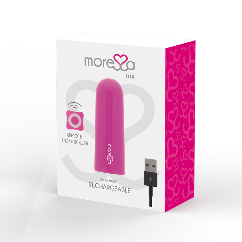 MORESSA - NIX VIBRATOR REMOTE CONTROL PINK - Amore24