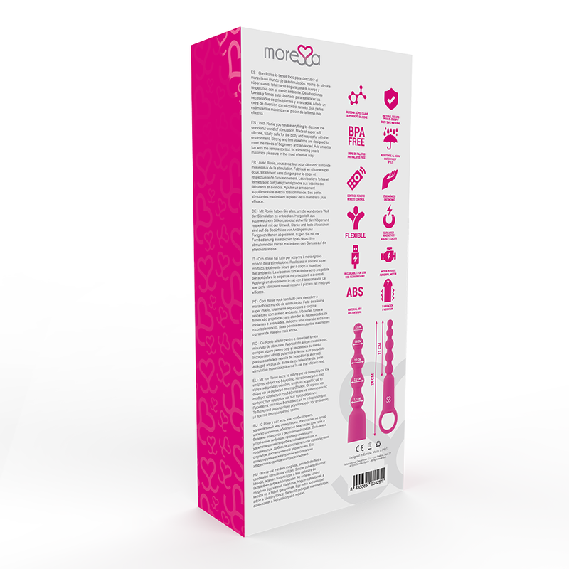 MORESSA - RONIE REMOTE CONTROL ANAL PLEASURE PINK - Amore24