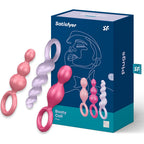 SATISFYER - ANAL PLUGS SET 3 PCS TRICOLOR - Amore24