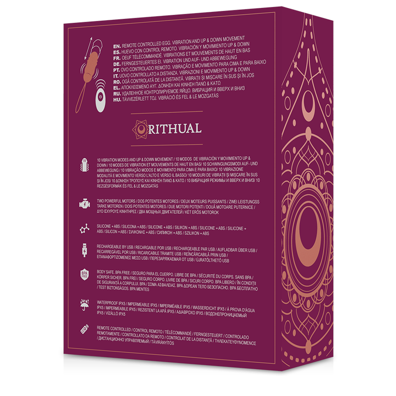 RITHUAL - REVA EGG REMOTE CONTROL UP&DOWN SYSTEM + VIBRATION - Amore24