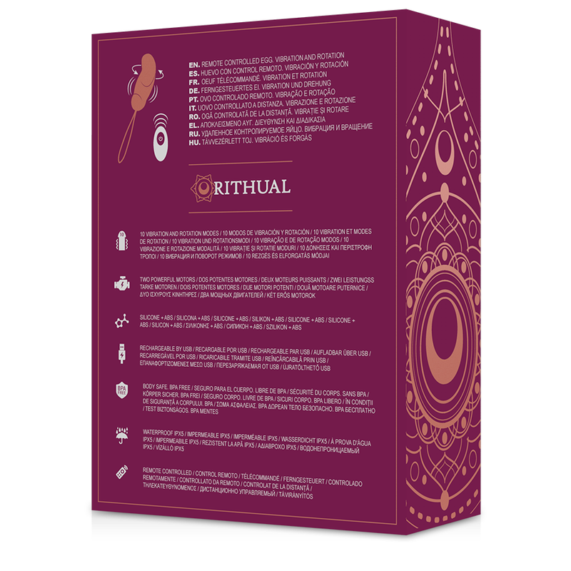 RITHUAL - ESHA EGG REMOTE CONTROL SYSTEM ROTATION + VIBRATION - Amore24