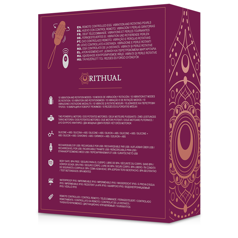 RITHUAL - SITA EGG REMOTE CONTROL BEAD ROTATION + VIBRATION - Amore24