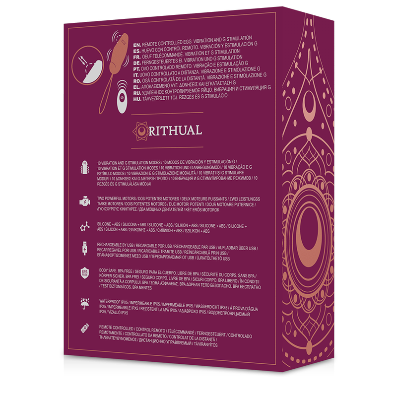 RITHUAL - PRIYA EGG REMOTE CONTROL G-SPOT + VIBRATION - Amore24