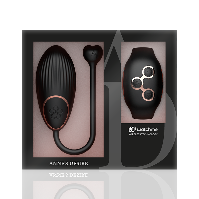 ANNE'S DESIRE - EGG REMOTE CONTROL TECHNOLOGY WATCHME BLACK/GOLD - Amore24