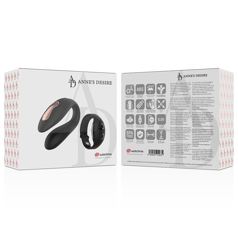 ANNE'S DESIRE - DUAL PLEASURE TECNOLOG A WATCHME BLACK - Amore24
