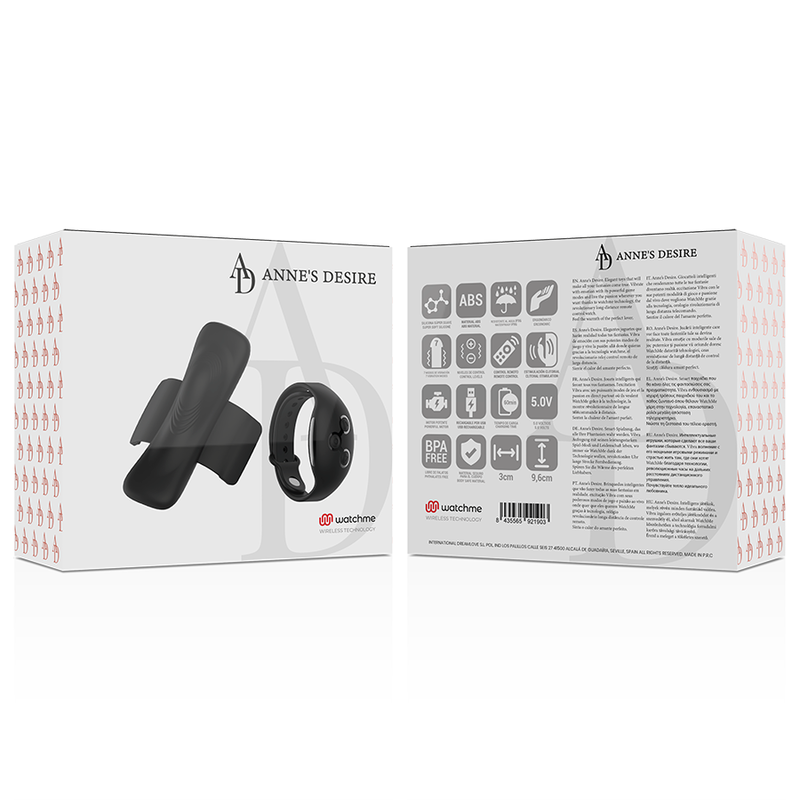ANNE'S DESIRE - PANTY PLEASURE TECNOLOG A WATCHME BLACK - Amore24