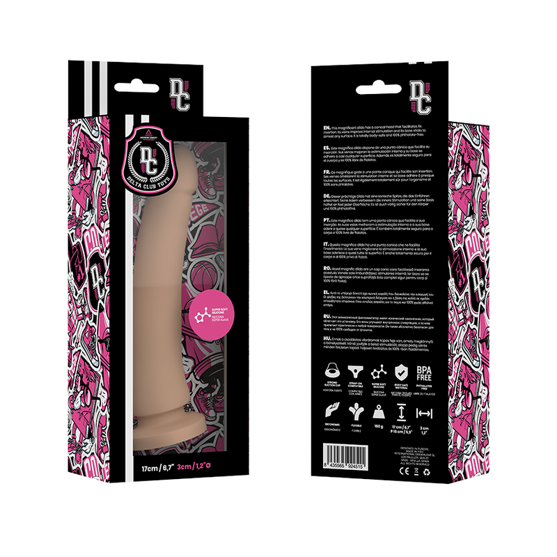 DELTA CLUB - TOYS DILDO NATURAL MEDICAL SILICONE 17 CM -O- 3 CM - Amore24