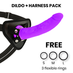 DELTA CLUB - TOYS ARNES + DONG PURPLE SILICONE 20 CM -O- 4 CM - Amore24