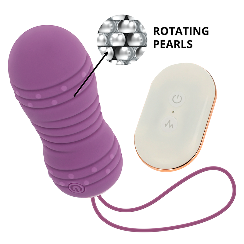 OHMAMA - REMOTE CONTROL ROTATING EGG 7 PATTERNS PURPLE - Amore24
