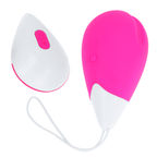 OHMAMA - TEXTURED VIBRATING EGG 10 MODES PINK AND WHITE - Amore24