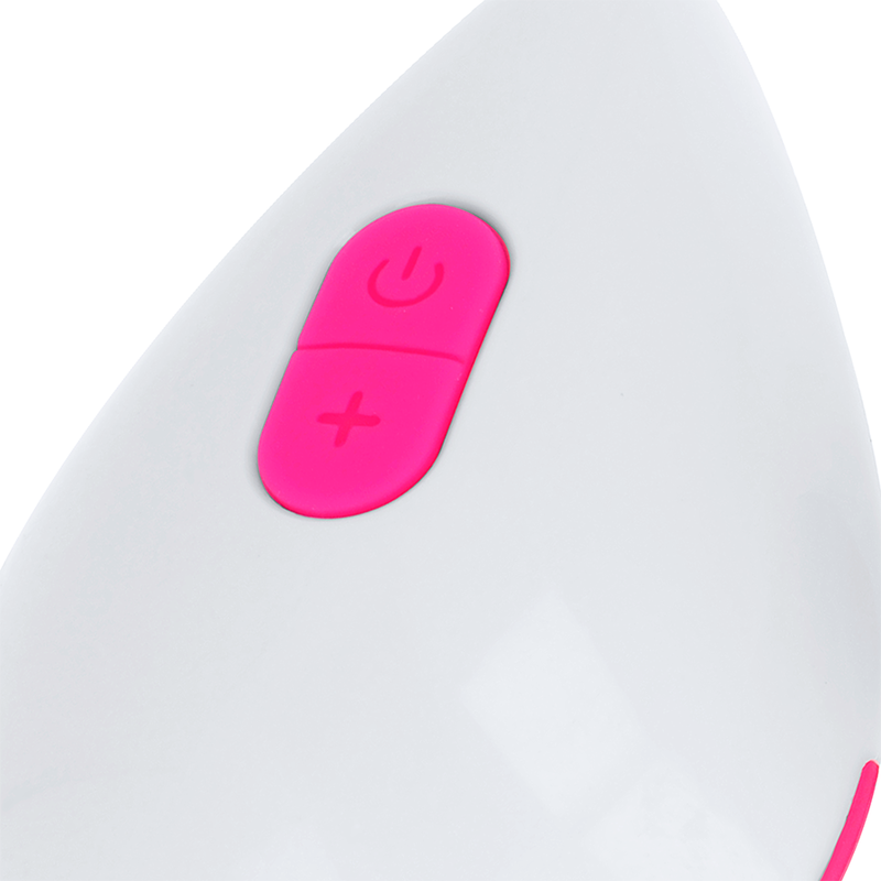 OHMAMA - TEXTURED VIBRATING EGG 10 MODES PINK AND WHITE - Amore24