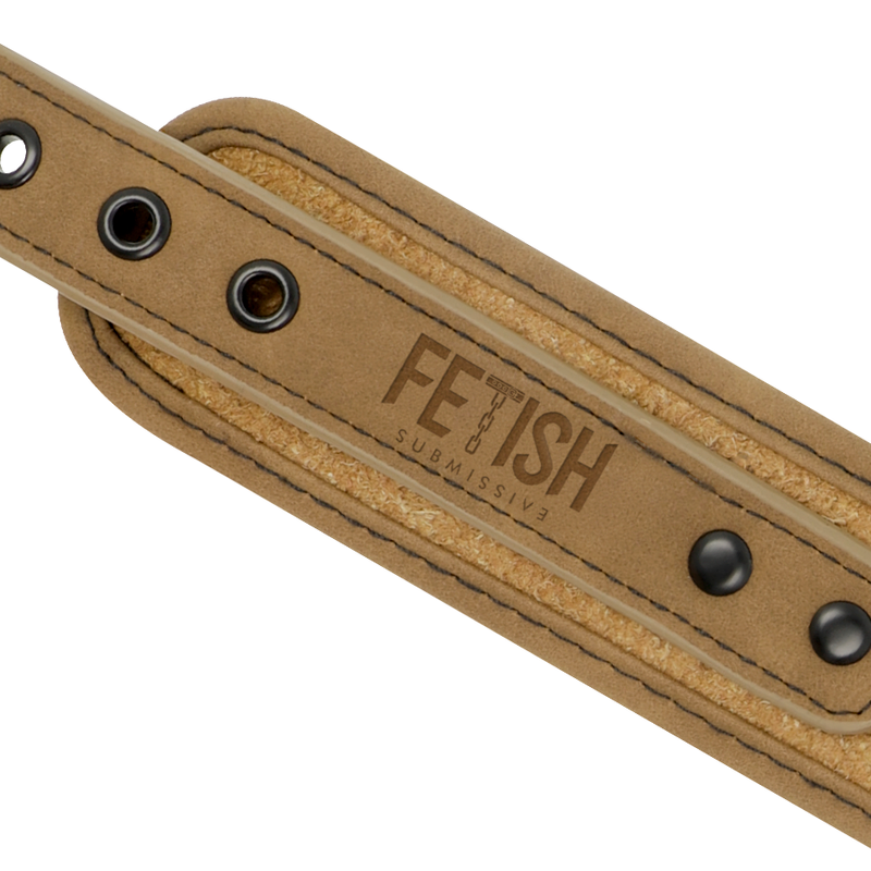 FETISH SUBMISSIVE ORIGEN - NEOPRENE LINED NECKLACE WITH CHAIN - Amore24