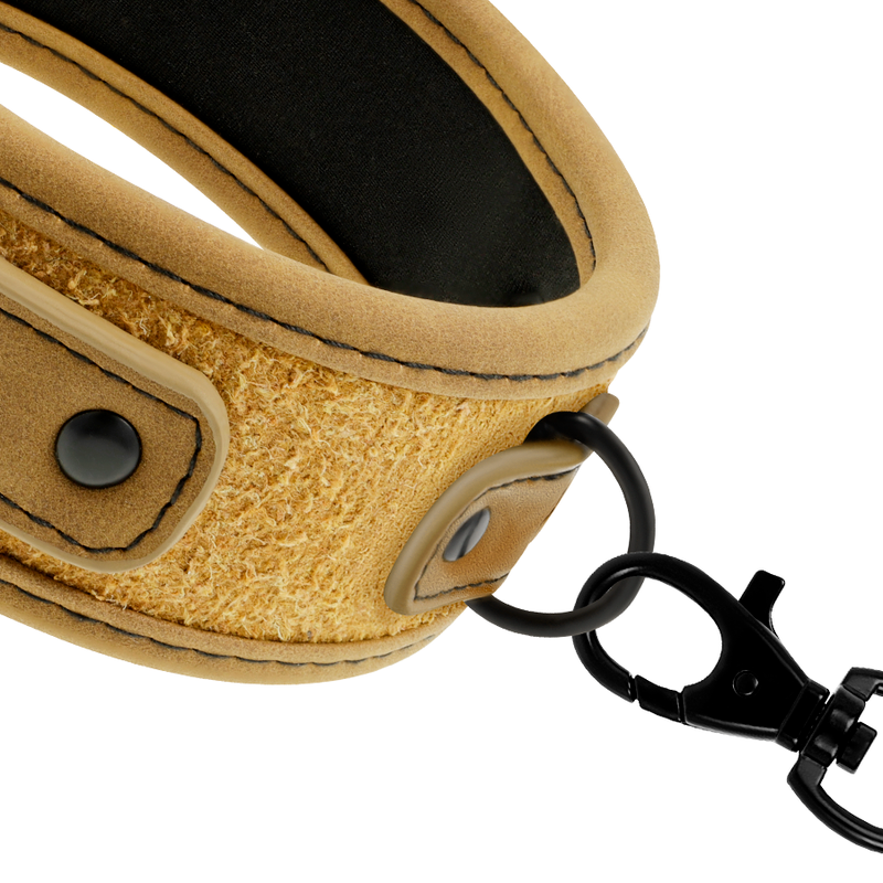 FETISH SUBMISSIVE ORIGEN - NEOPRENE LINED NECKLACE WITH CHAIN - Amore24