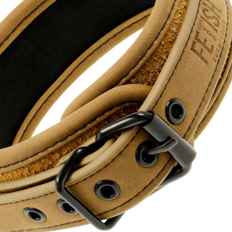 FETISH SUBMISSIVE ORIGEN - NEOPRENE LINED NECKLACE WITH CHAIN - Amore24
